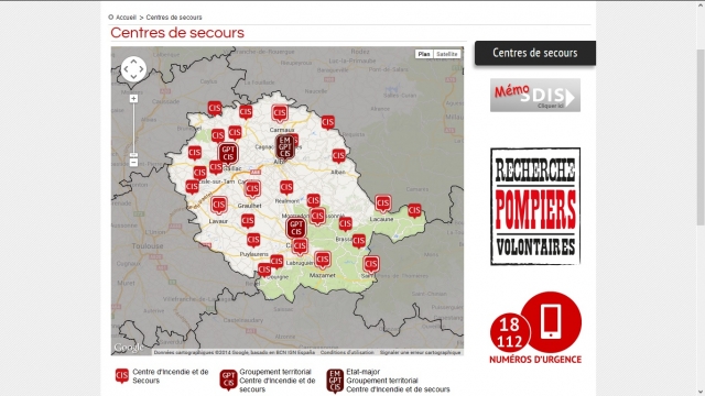 SDIS 81 rescue centers locations
